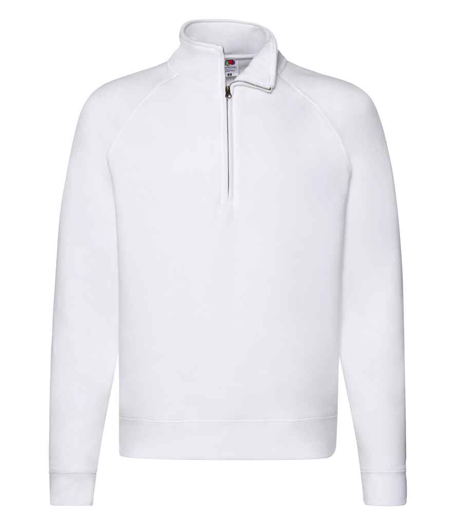 Fruit of the Loom Premium Zip Neck Sweatshirt - SSE17 HEA S