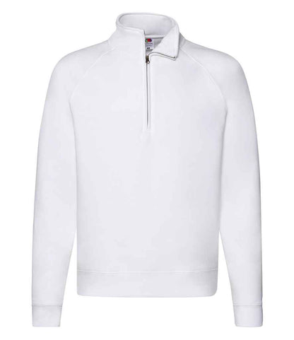 Fruit of the Loom Premium Zip Neck Sweatshirt - SSE17 HEA S
