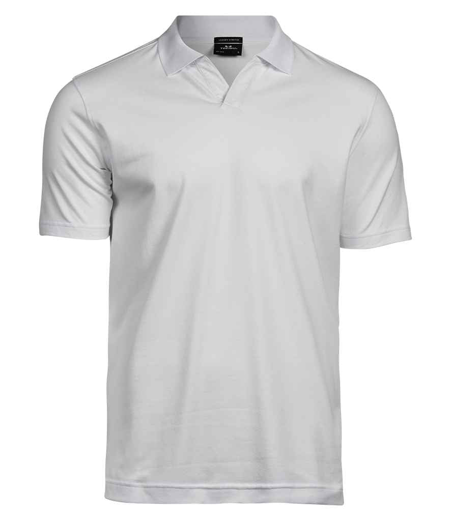 Tee Jays - Luxury Stretch V Neck Polo Shirt - T1404 WHI S