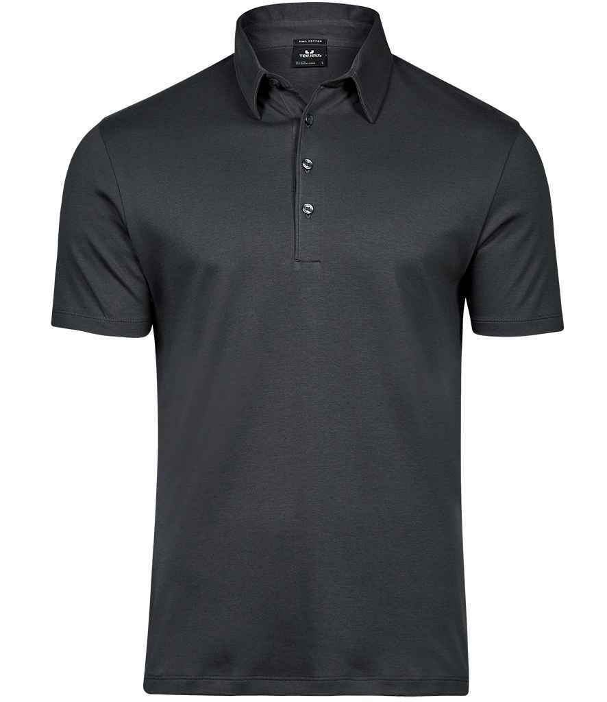 Tee Jays - Pima Cotton Interlock Polo Shirt - T1440 DGY S