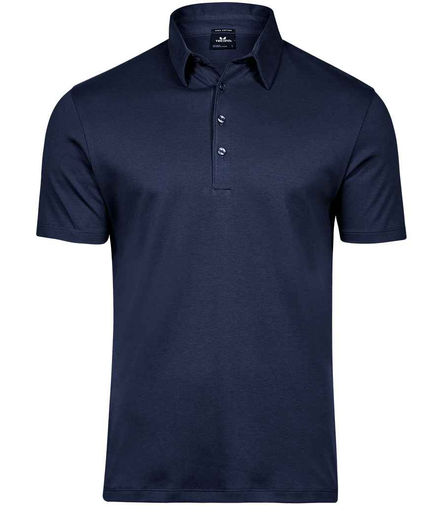 Tee Jays - Pima Cotton Interlock Polo Shirt - T1440 NAV S