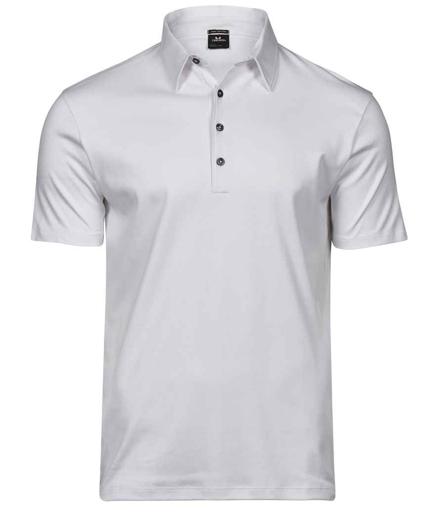 Tee Jays - Pima Cotton Interlock Polo Shirt - T1440 WHI S