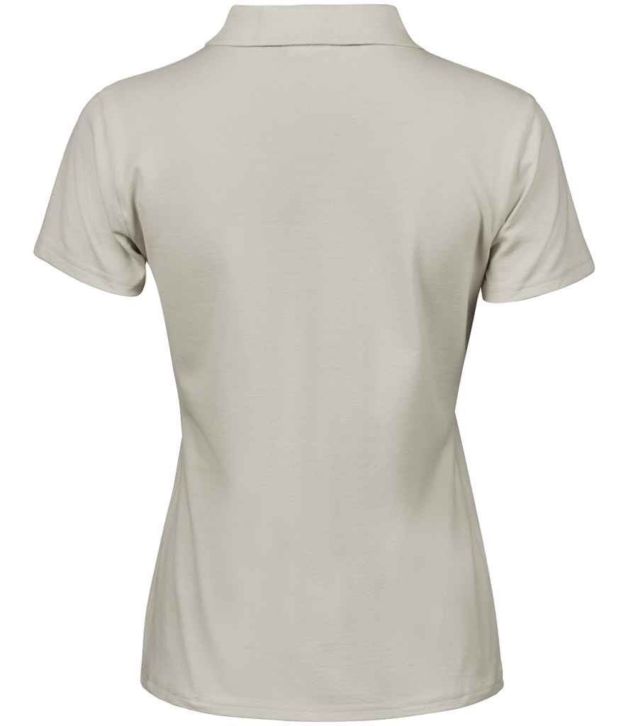 Tee Jays - Ladies Luxury Stretch Polo Shirt - Cement (Back)