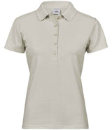Tee Jays - Ladies Luxury Stretch Polo Shirt - Cement (Front)