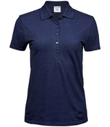 Tee Jays - Ladies Luxury Stretch Polo Shirt - Denim (Front)
