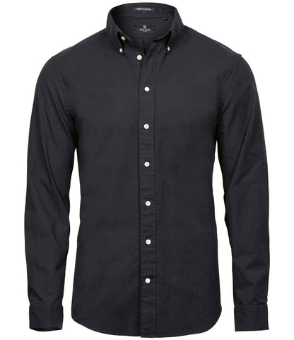 Tee Jays - Perfect Long Sleeve Oxford Shirt - T4000 BLK S