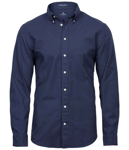 Tee Jays - Perfect Long Sleeve Oxford Shirt - T4000 NAV S
