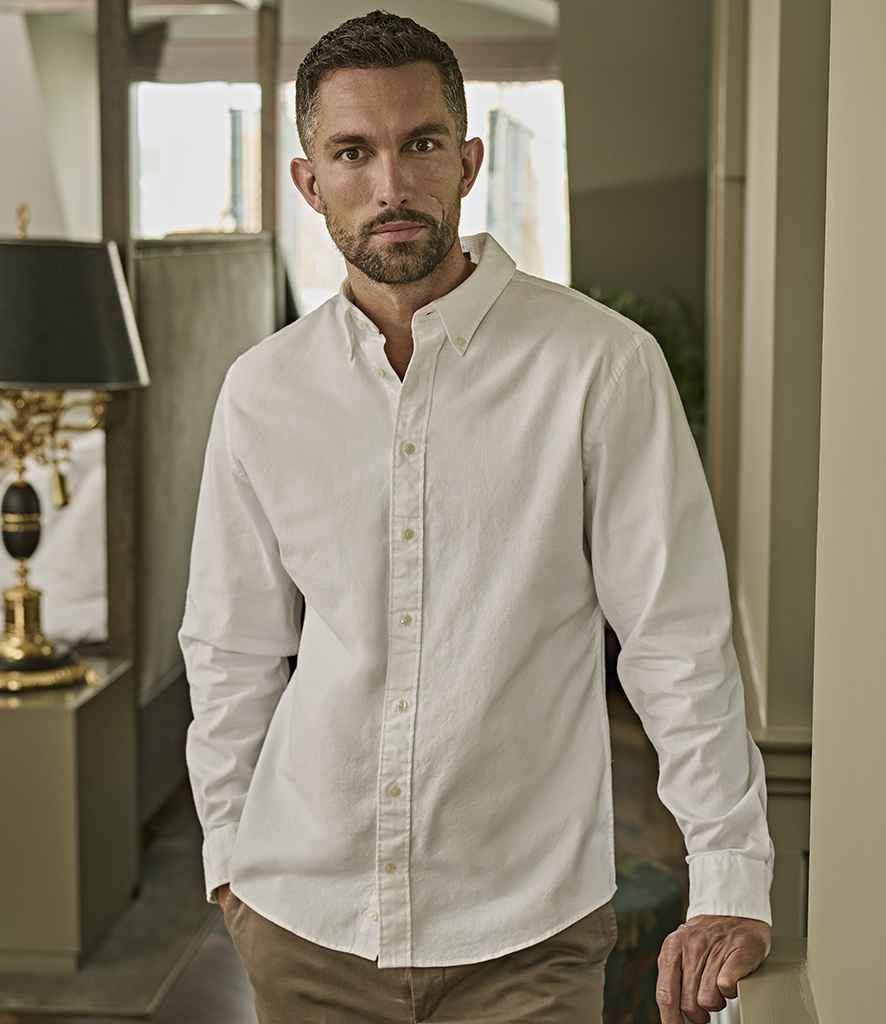 Tee Jays - Perfect Long Sleeve Oxford Shirt - T4000 WHI S