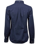Tee Jays - Ladies Perfect Long Sleeve Oxford Shirt - Navy (Back)