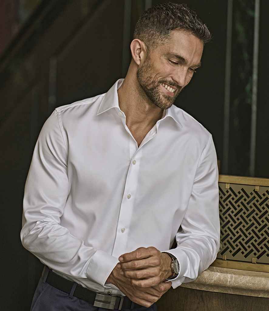 Tee Jays - Luxury Slim Fit Long Sleeve Oxford Shirt - T4021 WHI S