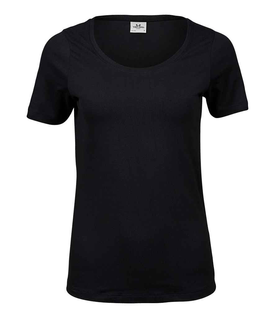 Tee Jays - Ladies Stretch T-Shirt - T450 BLK S