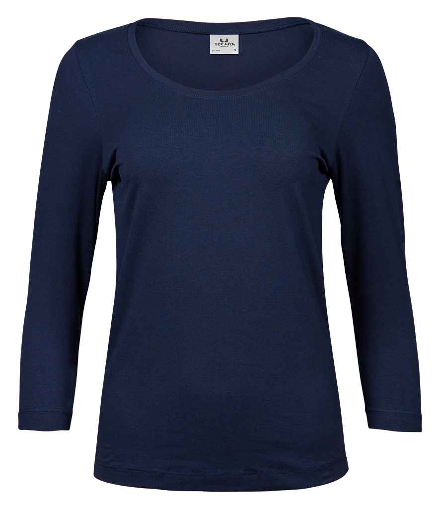 Tee Jays - Ladies Stretch 3/4 Sleeve T-Shirt - T460 NAV S