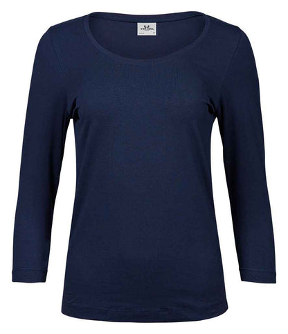 Tee Jays - Ladies Stretch 3/4 Sleeve T-Shirt - T460 NAV S