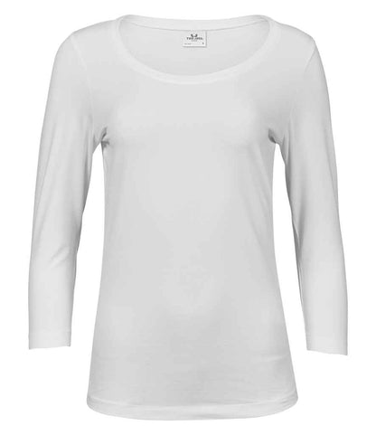 Tee Jays - Ladies Stretch 3/4 Sleeve T-Shirt - T460 WHI S