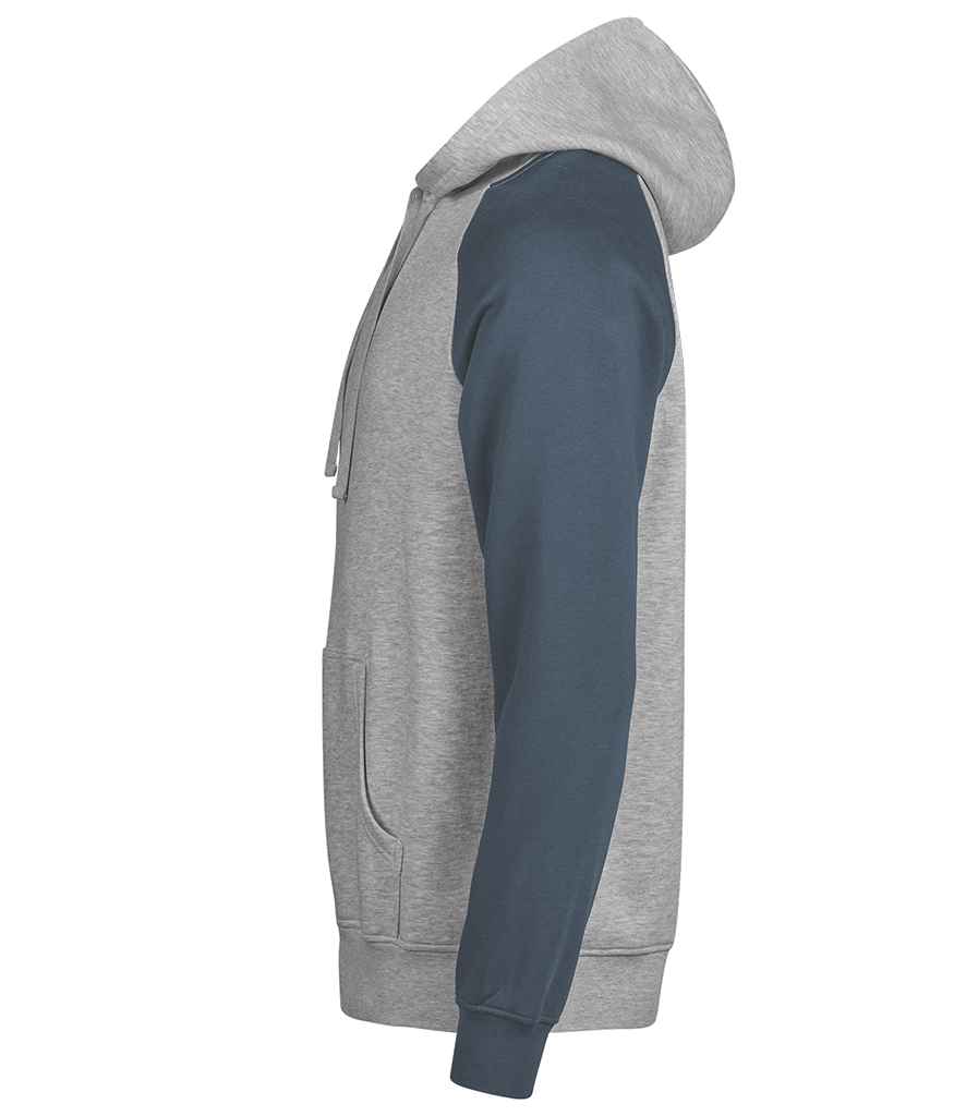 Tee Jays - Unlabeled Two-Tone Hooded Sweatshirt