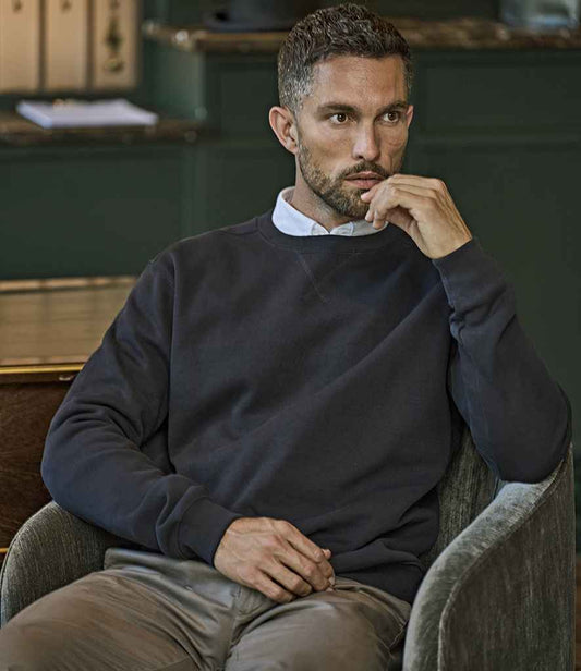 Tee Jays - Ribbed Interlock Crew Neck Sweatshirt