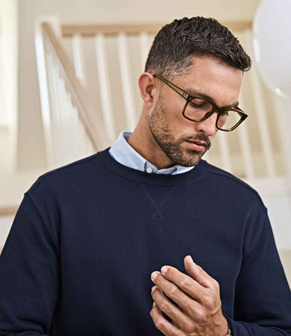 Tee Jays - Sweat-shirt ras du cou en interlock côtelé