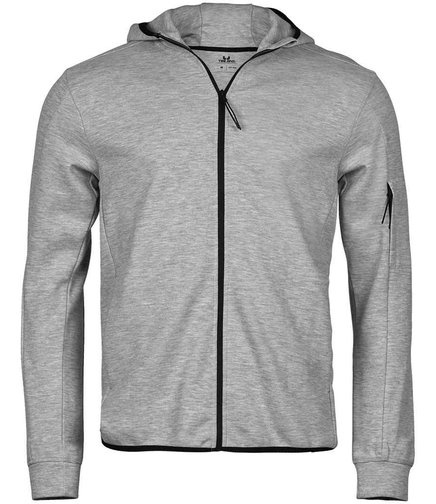 Tee Jays - Athletic Hooded Full Zip Sweat Jacket - T5706 HEA XS
