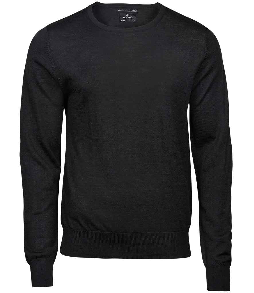 Tee Jays - Merino Blend Crew Neck Sweater - T6000 BLK S