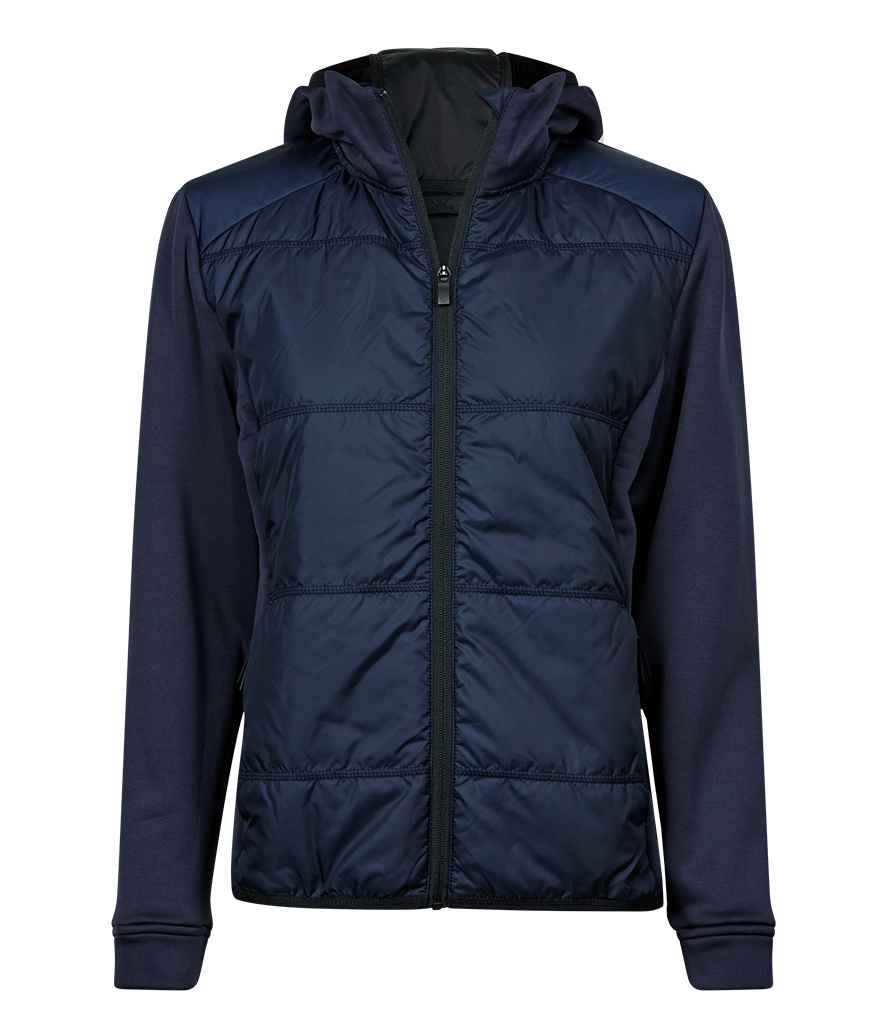 Tee Jays - Ladies Hybrid-Stretch Hooded Jacket - T9113 BK/BK S