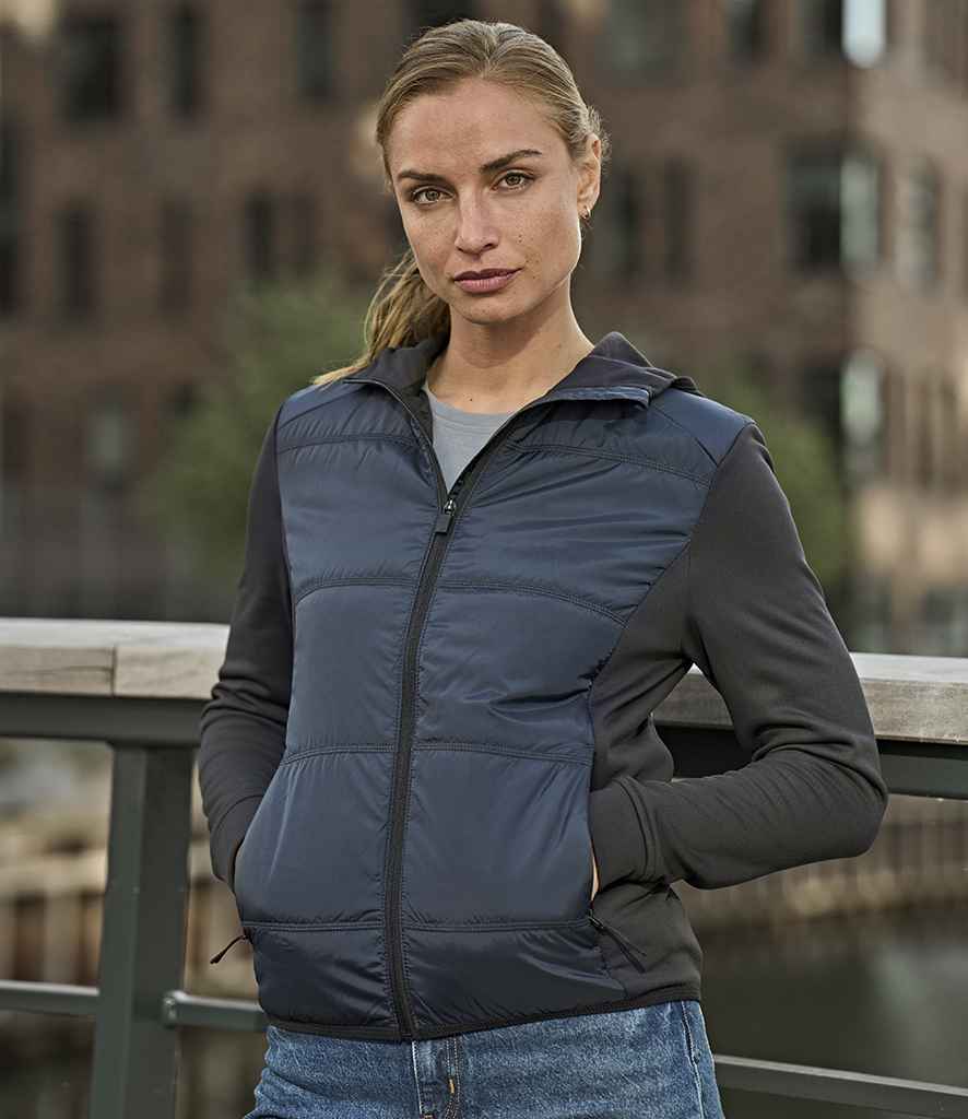Tee Jays - Ladies Hybrid-Stretch Hooded Jacket - T9113 NV/NV S