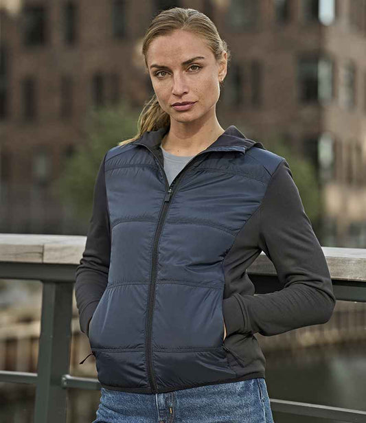 Tee Jays - Ladies Hybrid-Stretch Hooded Jacket - Pierre Francis