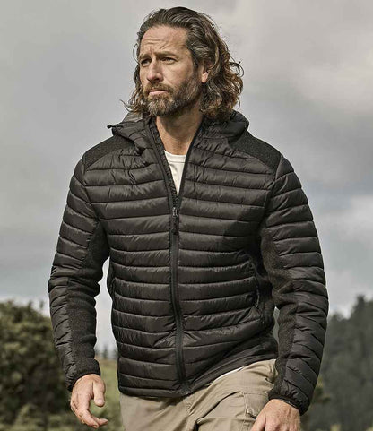 Tee Jays - Crossover Hooded Padded Outdoor Jacket - Pierre Francis