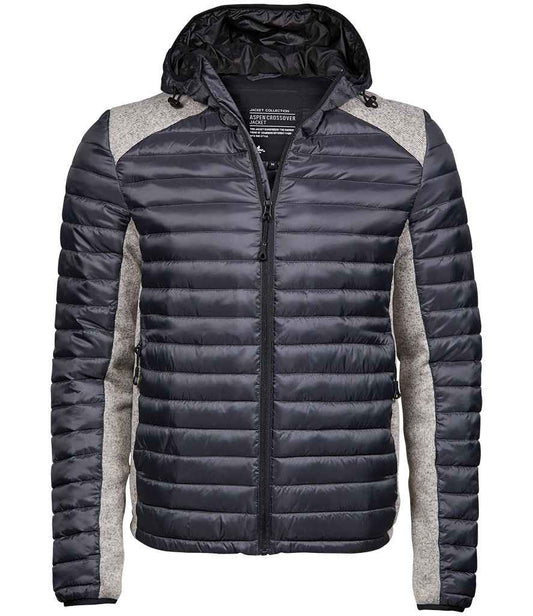 Tee Jays - Crossover Hooded Padded Outdoor Jacket - T9610 SCG/G S