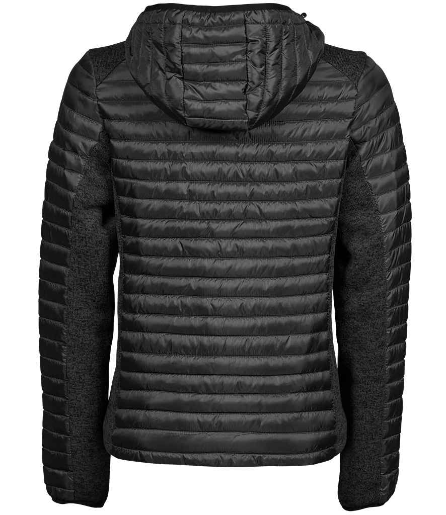 Tee Jays - Ladies Crossover Hooded Padded Outdoor Jacket - Pierre Francis