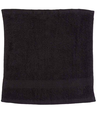 Towel City - Luxury Face Cloth - TC01 BLK ONE