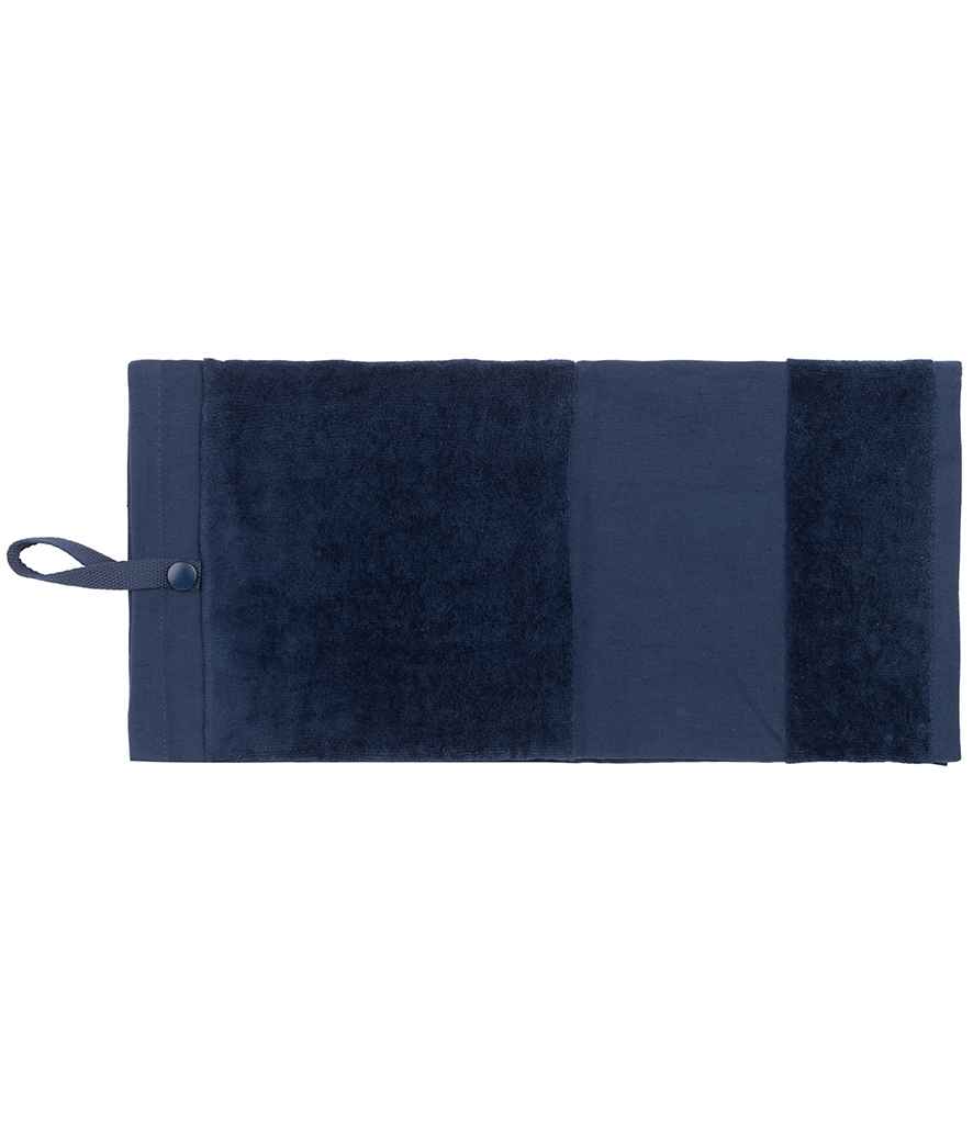 Towel City - Deluxe Velour Golf Towel - TC14 BLK ONE