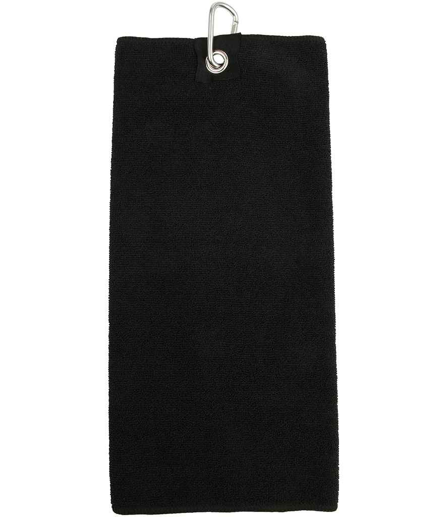 Towel City - Microfibre Golf Towel - TC19 BLK ONE