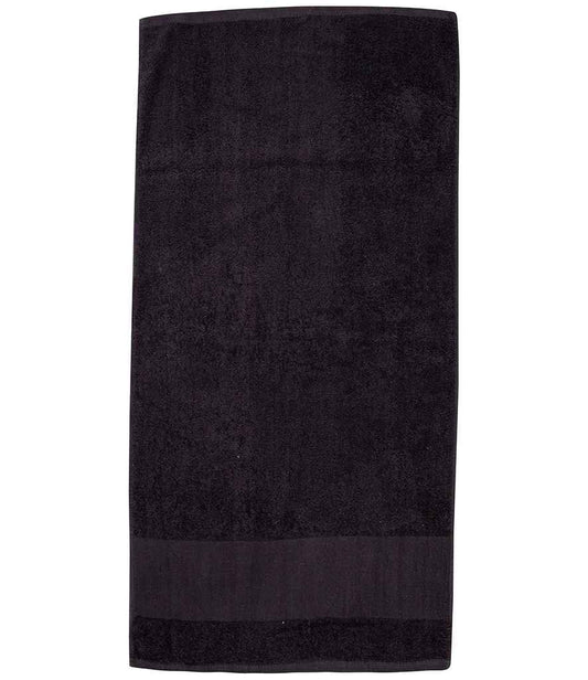 Towel City - Printable Border Bath Towel - TC35 BLK ONE