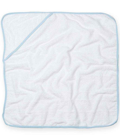 Towel City - Babies Hooded Towel - TC36 WH/BL ONE