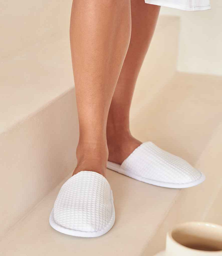 Towel City - Waffle Mule Slippers - Pierre Francis