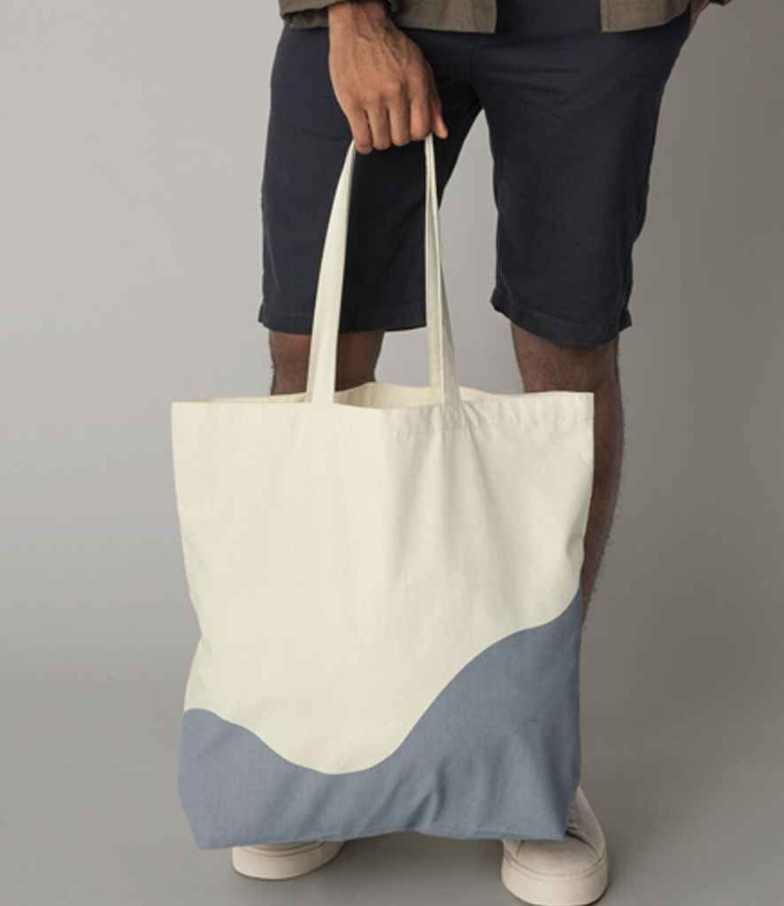 Westford Mill - Organic Cotton Wave Print Maxi Tote Bag - Pierre Francis