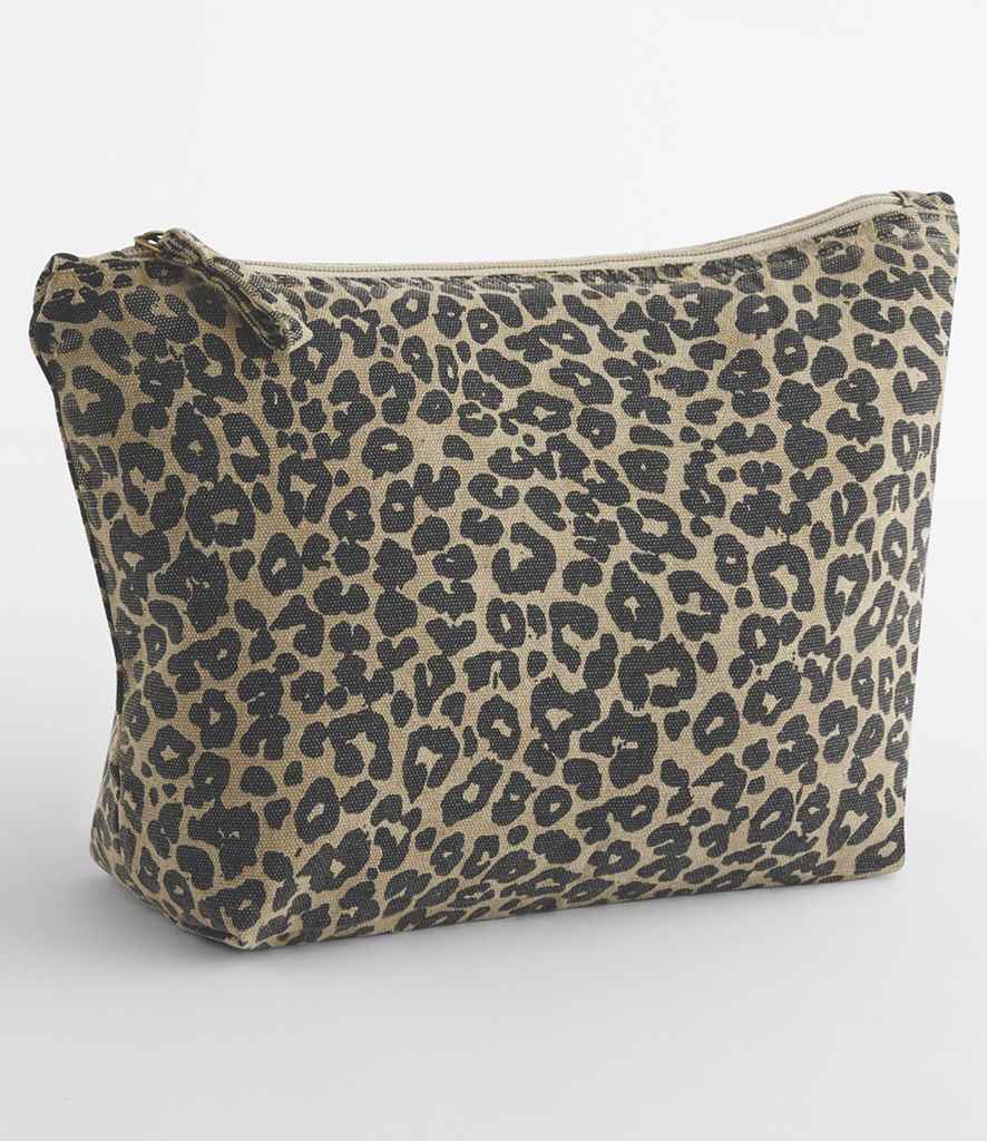 Westford Mill - Leopard Print Canvas Accessory Bag