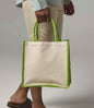 Westford Mill - Printers Midi Jute Tote - Pierre Francis
