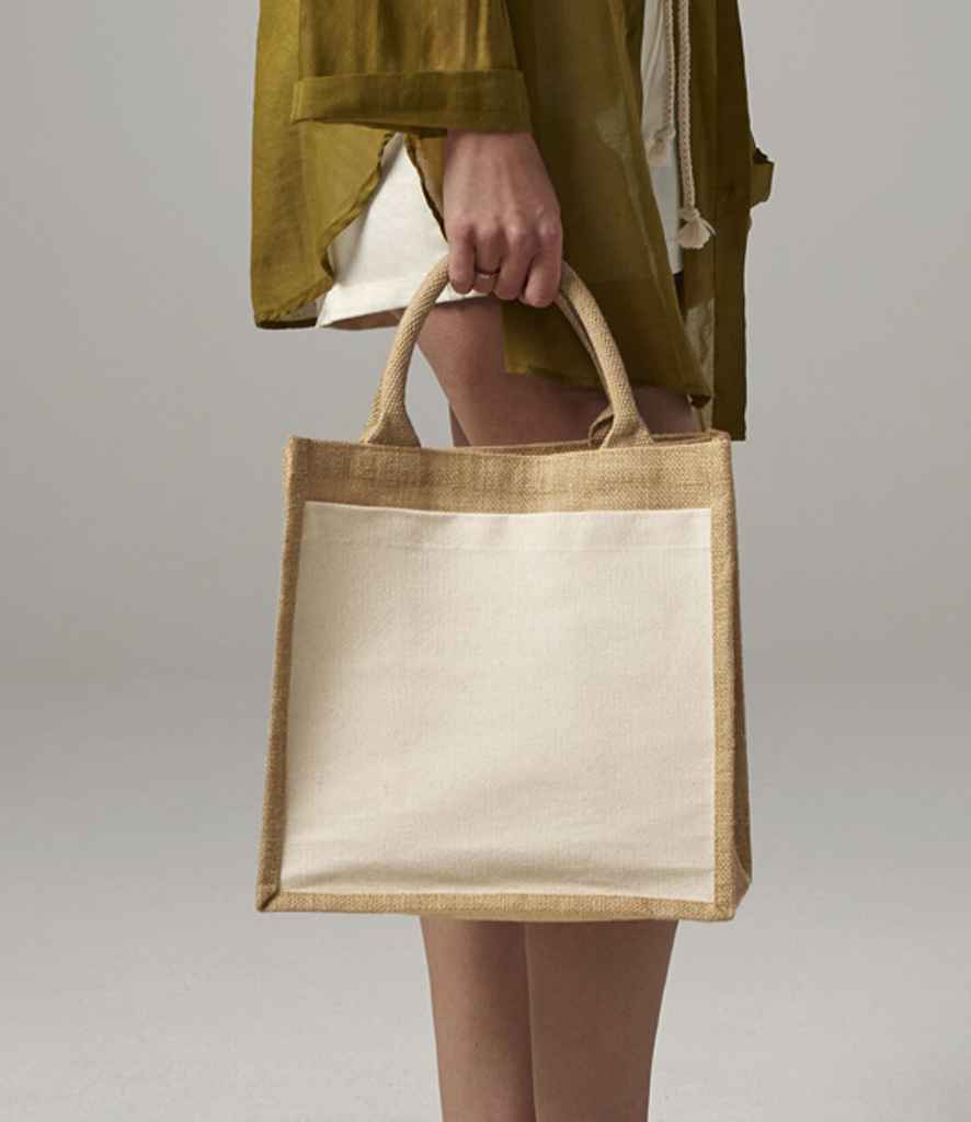 Westford Mill – Kieszonkowa torba midi z juty