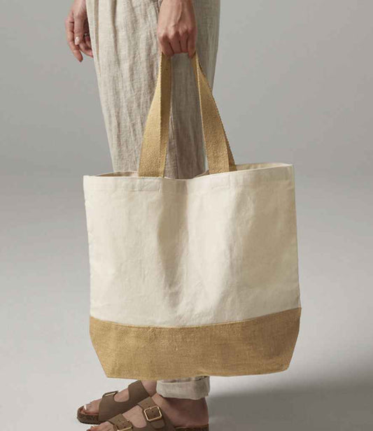 Westford Mill - Jute Base Canvas Tote - Pierre Francis