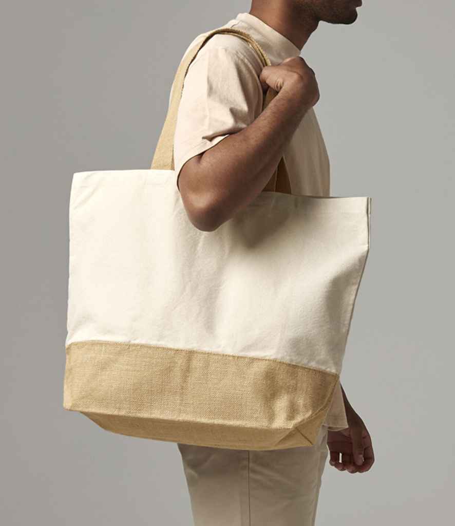 Westford Mill - Jute Base Canvas Tote XL - Pierre Francis