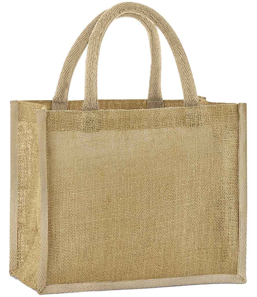 Westford Mill - Natural Starched Jute Midi Tote Bag