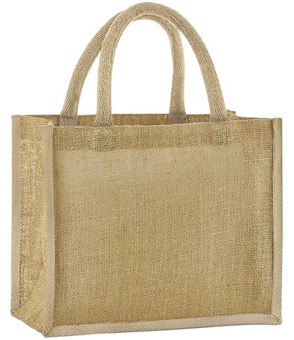 Westford Mill - Natural Starched Jute Midi Tote Bag