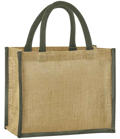 Westford Mill - Natural Starched Jute Midi Tote Bag