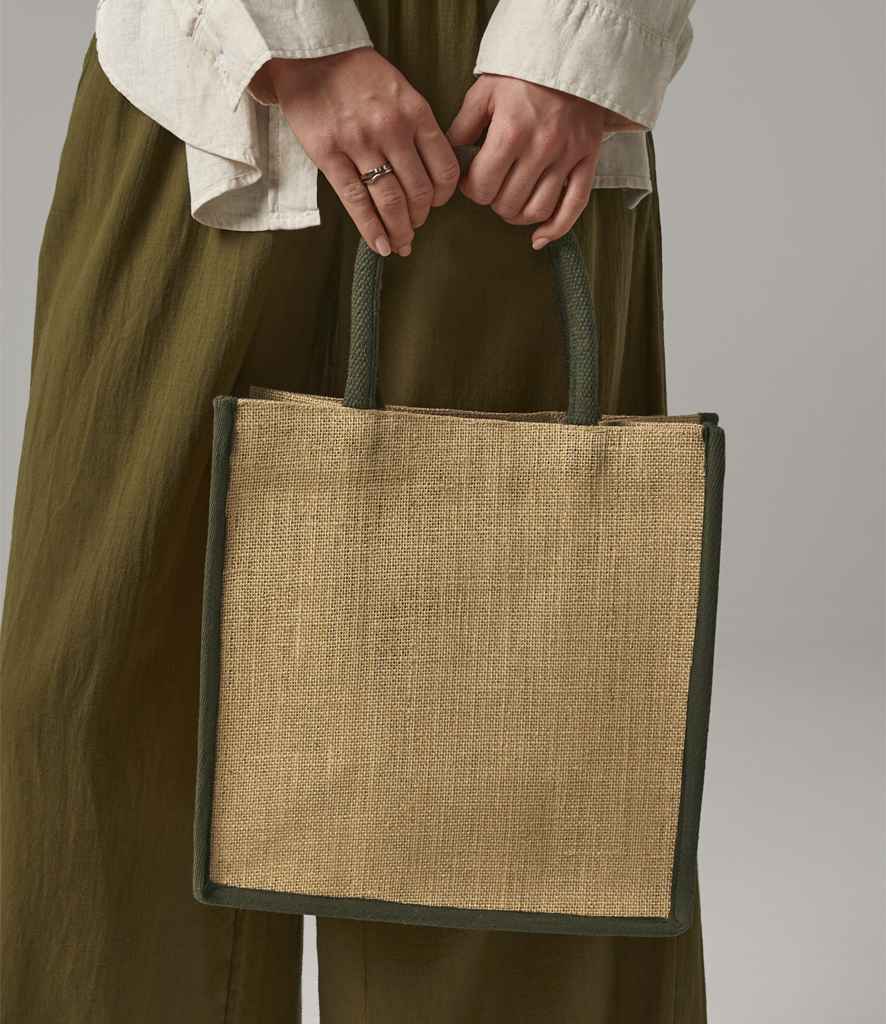 Westford Mill - Natural Starched Jute Midi Tote Bag