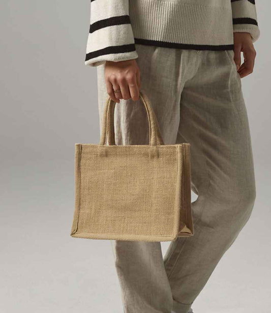 Westford Mill - Natural Starched Jute Mini Gift Bag - Pierre Francis