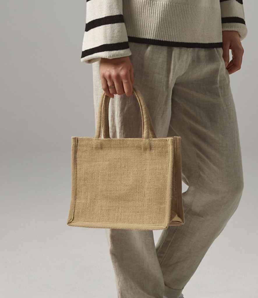 Westford Mill - Mini sac cadeau en jute amidonné naturel