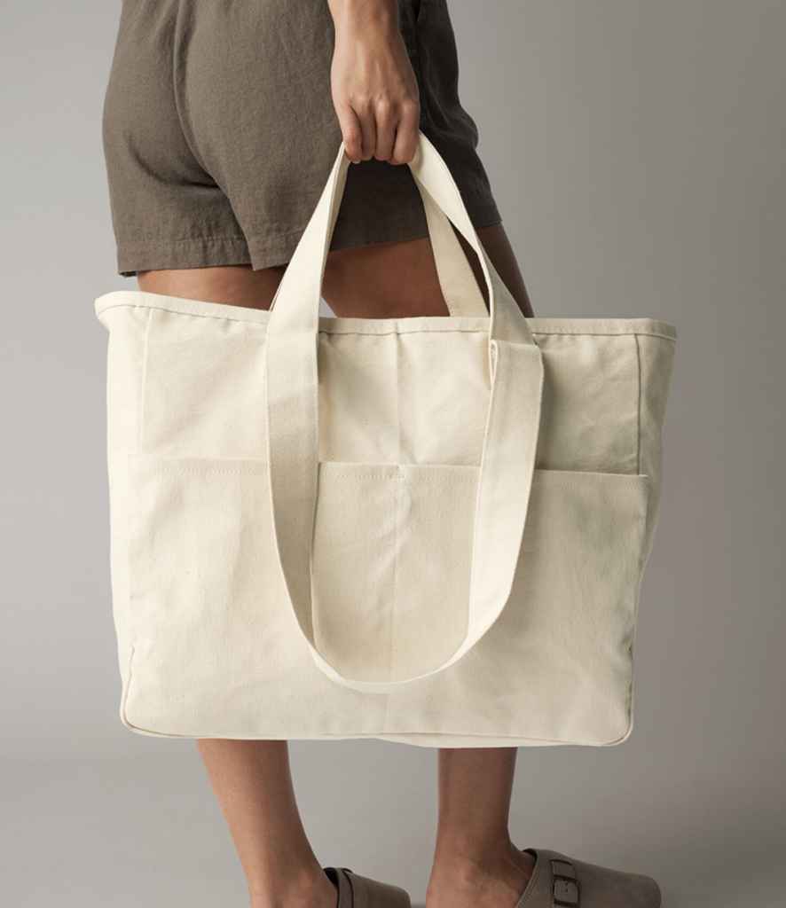 Westford Mill - Double Handle Cargo Pocket Tote Bag - Pierre Francis