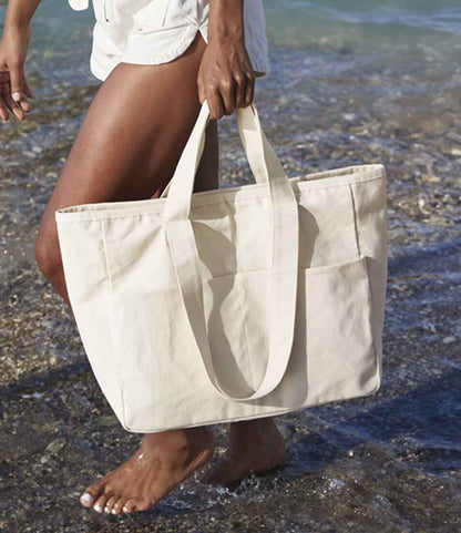 Westford Mill - Double Handle Cargo Pocket Tote Bag - Pierre Francis