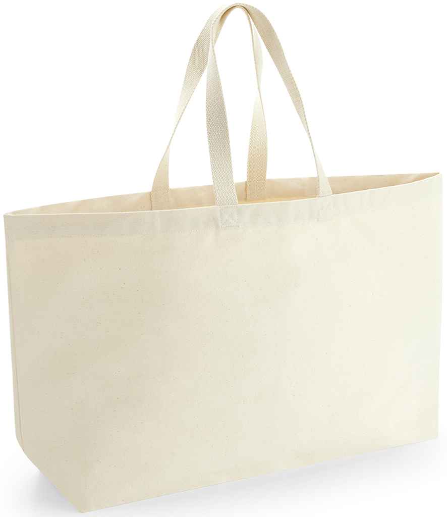 Westford Mill - Oversized Canvas Tote Bag - W696 NAT ONE